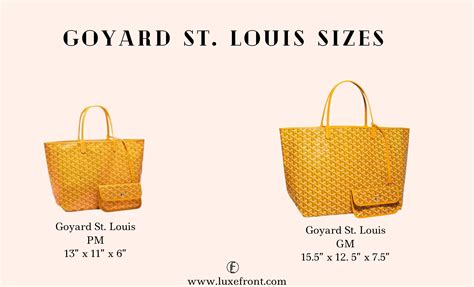 goyard saint louis bordeaux|goyard st louis tote sizes.